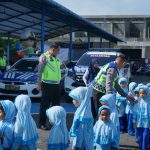 326 anak Paud dan TK Mengikuti Kegiatan Polisi Sahabat Anak di Ditlantas Polda Aceh