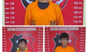 Tim Jatanras Bringas Polresta Deli Serdang Berhasil membekuk Tiga Orang Pria Pelaku Curas di Lubuk Pakam