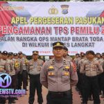 Pimpin Apel Pergeseran Pasukan Pengamanan TPS 2024: Kapolres Langkat Menekankan Keselamatan dan Netralitas