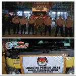 Polsek Tigapanah Kawal Logistik Surat Suara Kecamatan Tigapanah Dan Merek Kembali Ke Gudang KPUD Karo