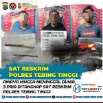 Aniaya Hingga Meninggal Dunia, 3 Pria Ditangkap Sat Reskrim Polres Tebing Tinggi