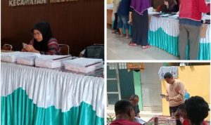 Ketua PPS Kelurahan Tanah Enam Ratus Gelar Penyaluran Dokumen Pemilu 2024