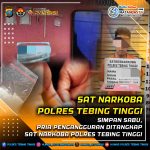 Pria Pengangguran Dibekuk Sat Narkoba Polres Tebing Tinggi atas Dugaan Penyimpanan Sabu