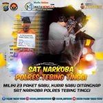 Sat Narkoba Polres Tebing Tinggi Berhasil Menangkap Kurir Sabu dengan 23 Paket Metamfetamin