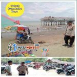 Patroli di Pantai Lancuk, Polisi Ingatkan Orang Tua Jaga Keselamatan Anak