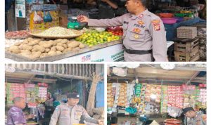 Patroli Pasar Jelang Ramadhan, Polsek Syamtalira Bayu Jaga Keamanan dan Kenyamanan Masyarakat