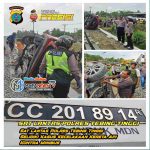 Sat Lantas Polres Tebing Tinggi Selidiki Kasus Kecelakaan Kereta Api Kontra Minibus