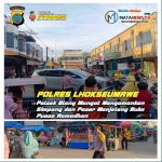Polsek Blang Mangat Mengamankan Simpang dan Pasar Menjelang Buka Puasa Ramadhan