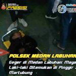 Geger!! Sosok Mayat Laki-laki Ditemukan di Pinggir Jalan Tol Martubung.