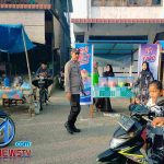 Polsek Kuta Makmur Menjamin Keamanan dan Lancarnya Arus Lalu Lintas di Pasar Takjil