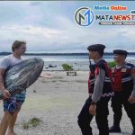 SAT SAMAPTA POLRES NISEL Jaga Keamanan Wisatawan Di Libur Lebaran Idul Fitri 1445 H