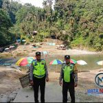 Polres Tebing Tinggi Memantau Pengunjung di Objek Wisata Air Bartong
