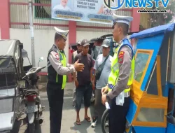 Sat Lantas Polres Tebing Tinggi Edukasi Masyarakat Untuk Tertib Berlalulintas