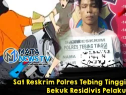 Residivis Pencurian Dibekuk oleh Sat Reskrim Polres Tebing Tinggi: Kasus Berhasil Diungkap