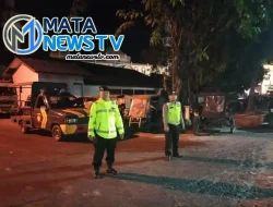 Polsek Rambutan Laksanakan Patroli Blue Light, Antisipasi Gangguan Kamtibmas