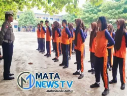 Sat Lantas Polres Tebing Tinggi Mengedukasi Pelajar SMP Negeri 1 dan Pengguna Jalan Raya
