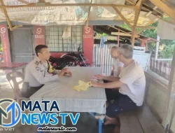Bhabinkamtibmas Polres Tebing Tinggi Ajak Masyarakat Jaga Kamtibmas dan Sosialisasi Operasi Katarak