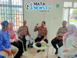 Koordinasi ke Kantor Lurah, Sat Binmas Polres Tebing Tinggi Sampaikan Pesan Kamtibmas.