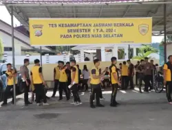 Polri Nisel Laksanakan Uji Kesamaptaan dan Kesehatan: Komitmen Pimpinan Wujudkan Personel Sehat