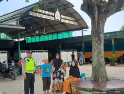 Polsek Padang Hilir Pastikan Keamanan Sholat Jumat di Tebing Tinggi