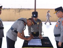 Upacara Sertijab Kasat Lantas dan Kasat Samapta Polres Labuhanbatu