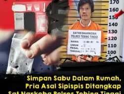 Pria Asal Sipispis Ditangkap Sat Narkoba Polres Tebing Tinggi