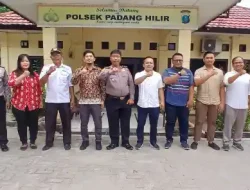 Kapolsek Padang Hilir Terima Audiensi Panwaslu dan PPK Kecamatan Padang Hilir