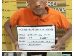 Sat Narkoba Polres Pelabuhan Belawan Berhasil Tangkap Pengedar Shabu di Desa Pematang Johar