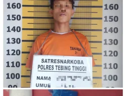 Petugas Sat Narkoba Polres Tebing Tinggi Tangkap Pengedar Sabu Asal Medan