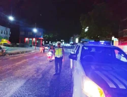 Sat Lantas Polres Nisel Gelar Patroli Blue Light untuk Cegah Kejahatan