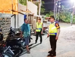 Polsek Padang Hilir Tingkatkan Keamanan Lewat Patroli Blue Light dan Sambangi Warga