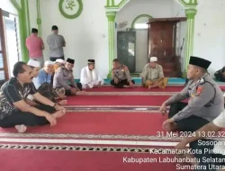 Polres Labuhanbatu Selatan Gelar Jumat Curhat di Masjid Nurul Marifah Basilam