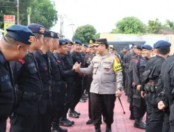 Kapolres Labuhanbatu Berikan Penghargaan Kepada Personel BKO Brimob Atas Dedikasi dan Kontribusinya