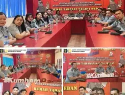 Rutan I Medan Ikuti Giat Monev Standar Pelayanan dan Standar Operasional Prosedur (SOP) secara Virtual