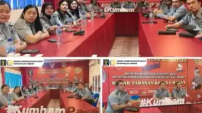 Rutan I Medan Ikuti Giat Monev Standar Pelayanan dan Standar Operasional Prosedur (SOP) secara Virtual