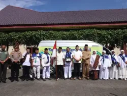 Bupati Pakpak Bharat Lepas 6 Jemaah Calon Haji Tahun 2024