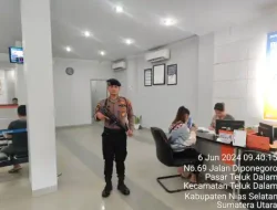 Polres Nias Selatan Tingkatkan Keamanan Bank BRI dengan Pengawalan dan Penjagaan Rutin