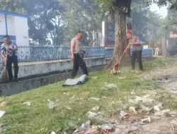 Satlantas Polres Simalungun Gelar Aksi Kurvei Kebersihan Jelang Idul Adha