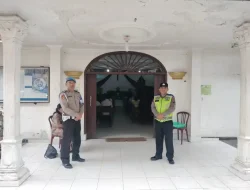 Polsek Rambutan Tebing Tinggi Jaga Keamanan Ibadah Minggu Umat Kristiani