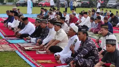 Sholat Idul Adha di Lapangan Indrasakti Batu Bara Berjalan Lancar dan Kondusif
