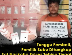 Pengedar Sabu di Tebing Tinggi Ditangkap Sat Narkoba Polres Tebing Tinggi Saat Menunggu Pembeli