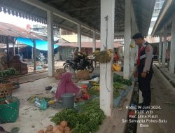 Petugas Sat Samapta Polres Batu Bara Gelar Patroli Cegah Premanisme di Pajak Limapuluh