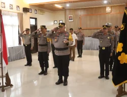 Kapolres Simalungun Ikuti Upacara Pemuliaan Nilai-Nilai Tribrata Polda Sumatera Utara Secara Virtual