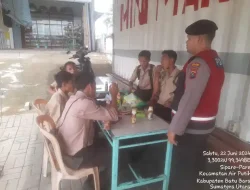 Kasat Samapta Polres Batu Bara Ciptakan Rasa Aman dan Berikan Himbauan Kamtibmas kepada Masyarakat