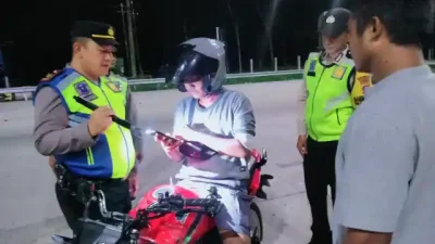 Polsek Dolok Merawan Gelar Patroli Malam, Berantas Geng Motor dan Balap Liar!