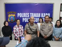 Polres Tanah Karo Rilis Kasus Persetubuhan Terhadap Anak Dibawah Umur