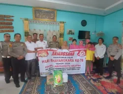 Polres Labuhanbatu Selatan Berikan Tali Asih kepada Warakawuri Polri dalam Rangka HUT Bhayangkara ke-78