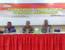 Meningkatkan Kemampuan Sat Kamling, Polres Tebing Tinggi Gelar Pelatihan
