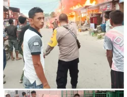 10 Ruko di Aceh Utara Ludes Terbakar, Kerugian Capai Rp 1,5 Miliar!