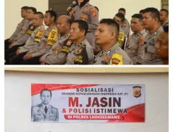 Polres Lhokseumawe Gelar Sosialisasi Sejarah Kepahlawanan KJP.(P) M. Jasin untuk Mengenang Jasa Pahlawan dan Teladani Semangat Juangnya